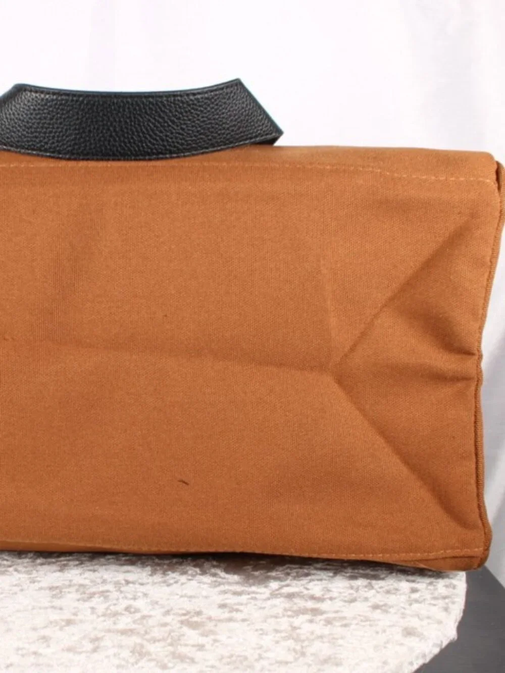 Carolina Herrera Bad Boy Brown Canvas Travel Weekender Duffel Bag NWOT